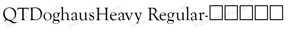 QTDoghausHeavy Regular字体转换